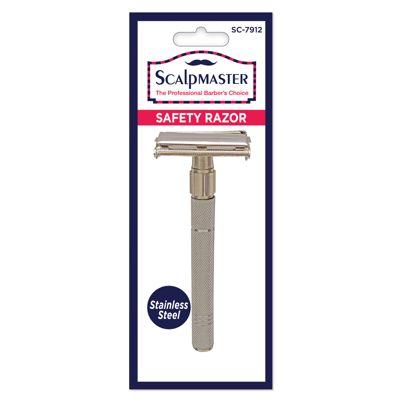 Scalpmaster Stainless Steel Safety Razor