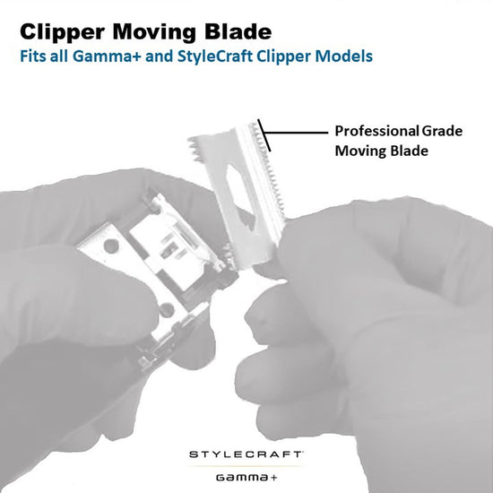 StyleCraft Replacement Moving Stainless Slim Deep Tooth Cutter Clipper Blade #SC501S