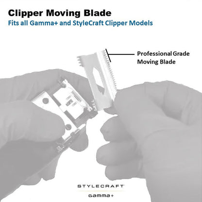 StyleCraft Replacement Moving Stainless Slim Deep Tooth Cutter Clipper Blade #SC501S