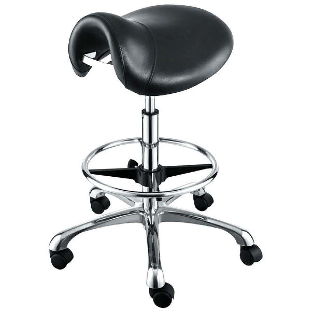 Hermes Saddle Salon Stool With Footrest