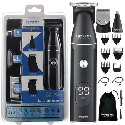 Supreme Trimmer Multigroomer 3.0 Wet/Dry 14 Piece Set