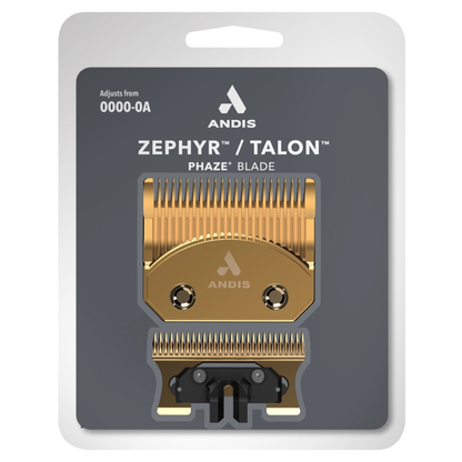 Andis Phaze blade clipepr blade gold in grey blister packaging