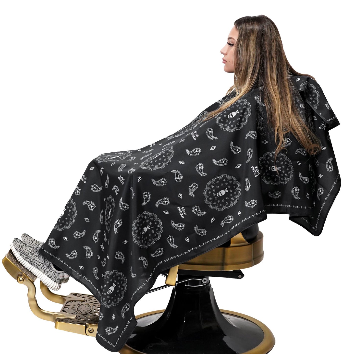 barber cape- hair stylist capes- styling cape - salon capes -barber capes -hair cutting cape- hair cutting capes for men- barber cape for men - King Midas cape- barbershop cape -professional barber cape with snap buttons- hair styling cape -Styling cape- 