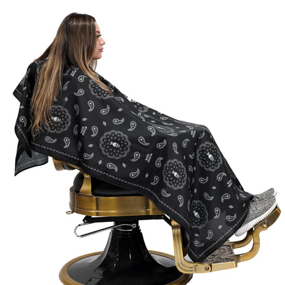 barber cape- hair stylist capes- styling cape - salon capes -barber capes -hair cutting cape- hair cutting capes for men- barber cape for men - King Midas cape- barbershop cape -professional barber cape with snap buttons- hair styling cape -Styling cape- 