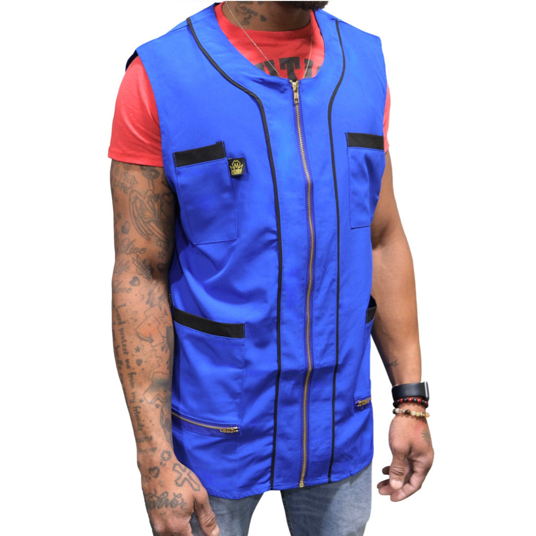 King Midas Barber Vest (Blue)