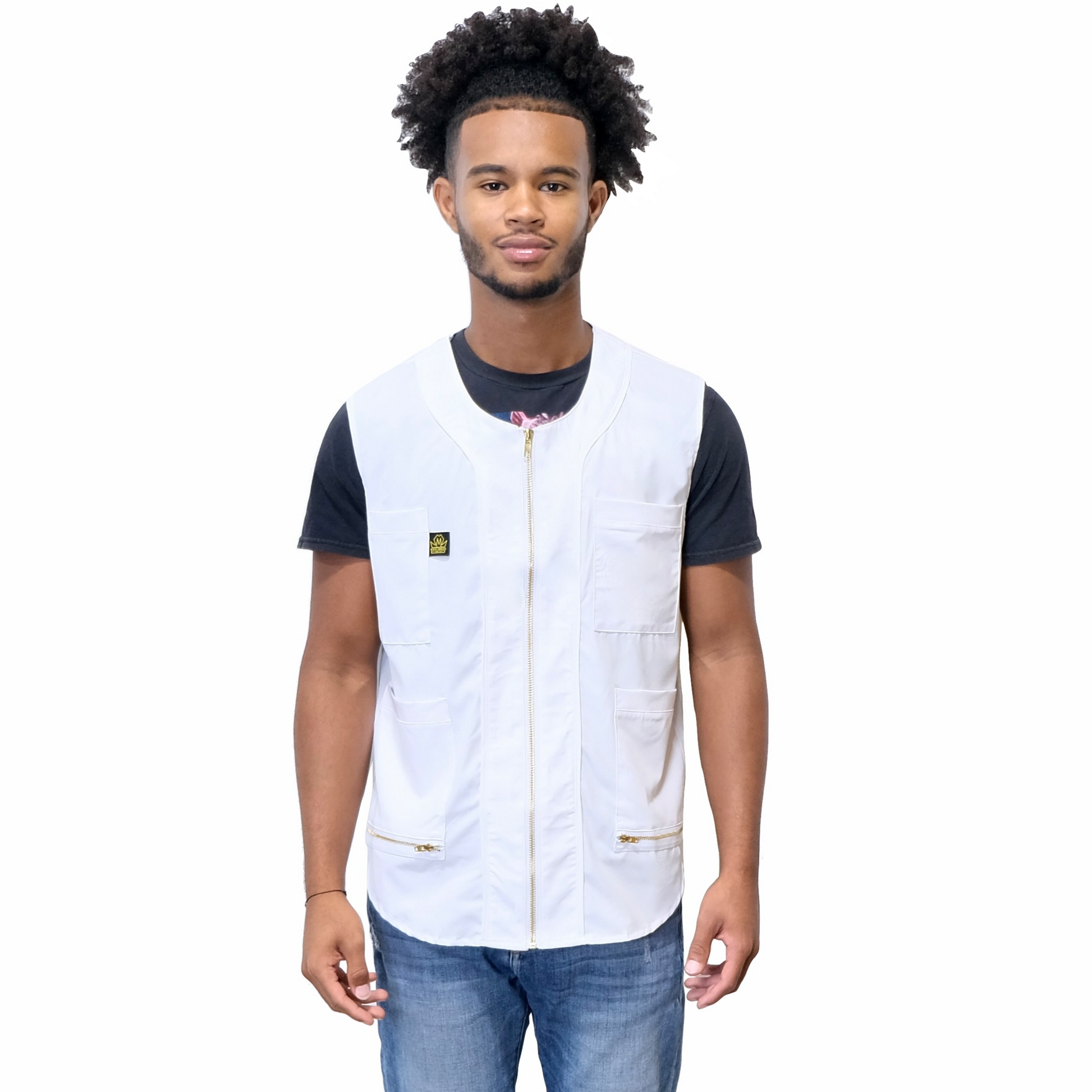 barber vests- vest for barbers - sleelve less smocks for barbers- mesh back barber vest - chalecos de barberos- sleeveless smock- stylist vest-barber cape- barber shirt -king midas vests