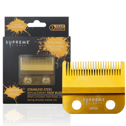 Supreme Trimmer Steel Fade Blade For Clippers - CBF424