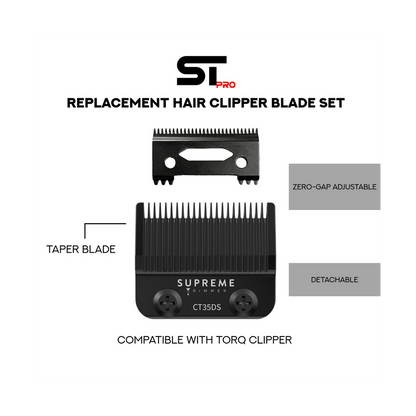 Supreme Trimmer Taper Blade for TORQ Clipper #CT35DS