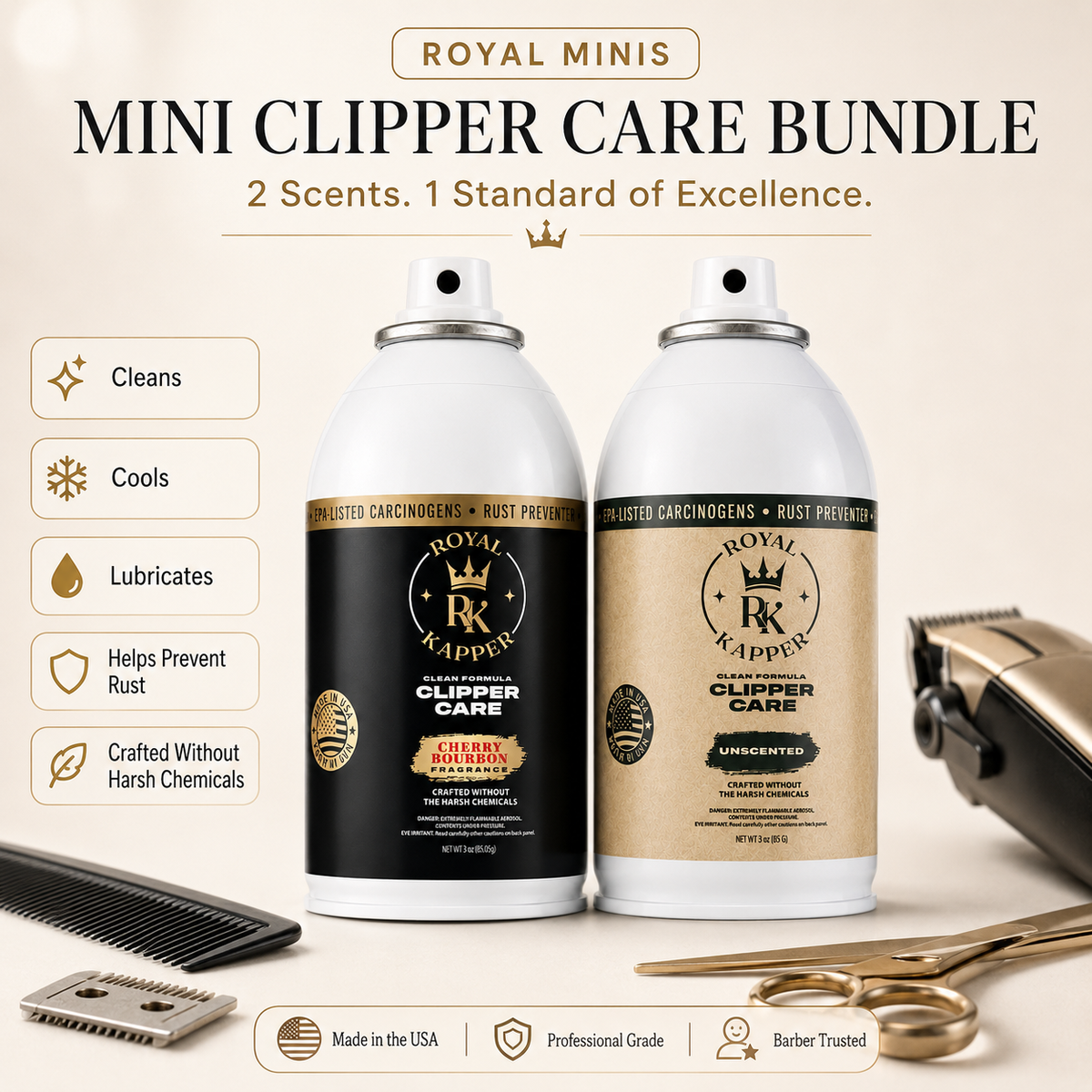 Royal Kapper Clipper Care Sprays