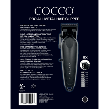 Cocco Pro All Metal Dual Voltage BLDC Digital Gap CLIPPER