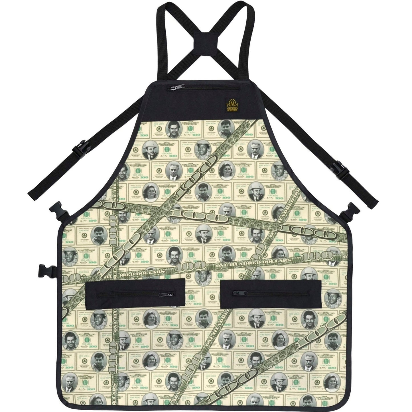 boss money barber apron - barber aprons - barber apron - barber apron for men-apron for barber - chemical proof aprons- hair cutting aprons- hair stylist apron - professional barber apron - barber strong aprons-king midas aprons -barber aprons for sale -b