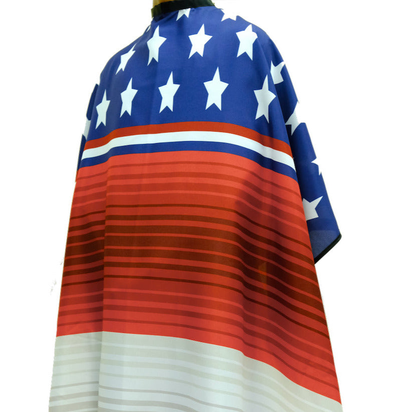 barber cape- american flag barber cape -barber capes - barber cape for men-  cape de barbero-  professional barber cape- barber cape nearby - king midas barber cape