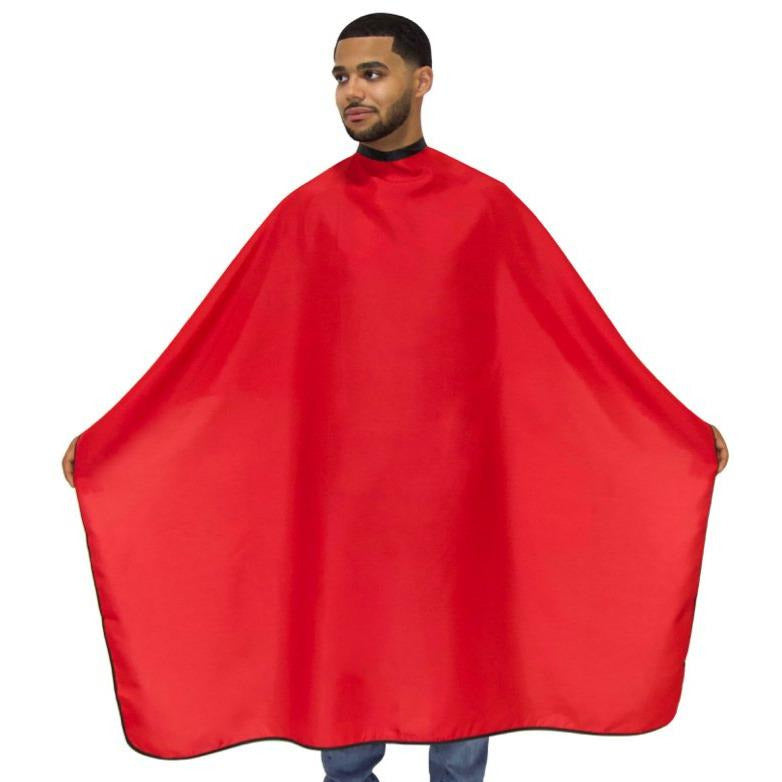 red barber capes- plain color barber capes -solid color capes- professional hair cutting capes -extra large hair cutting cape -hair dresssers capes - barbers cape -king midas capes