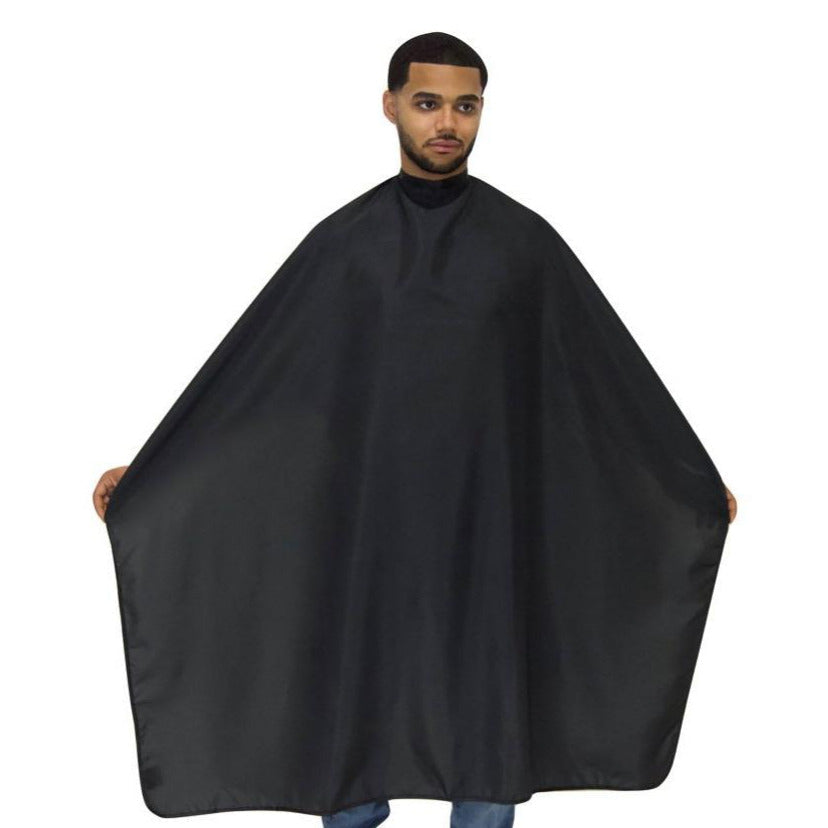 black barber capes-  barber capes for men -solid color capes- professional hair cutting capes -extra large hair cutting cape -hair dresssers capes - barbers cape -king midas capes 