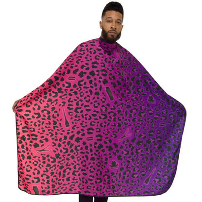 leopard print barber cape- leopard barber cape-king midas cape- designer barber cap- louis vuitton barber cape- gucci barber cape- versace barber cape- exclusive barber cape - hair cutting cape 