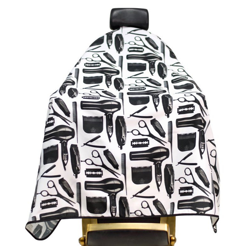 King Midas O.G. Barber Cape (White & Black)