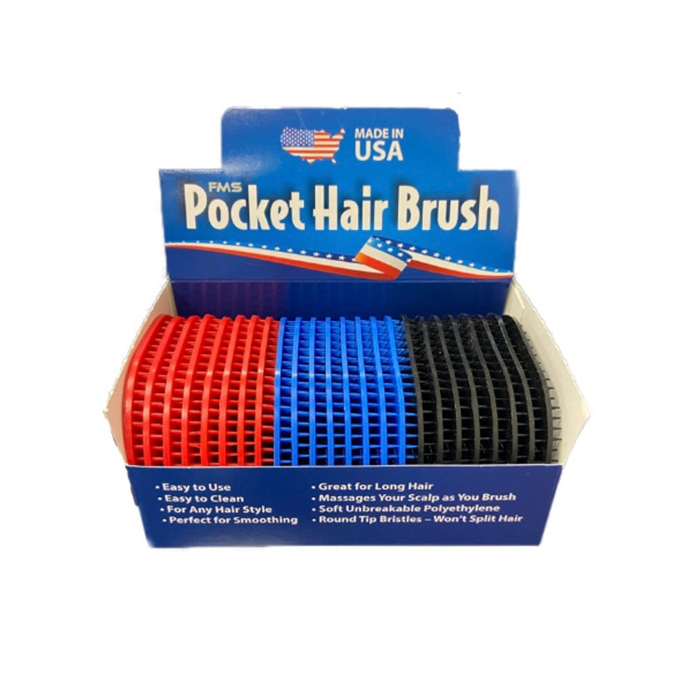 FMS Pocket Hair Brush 24pk