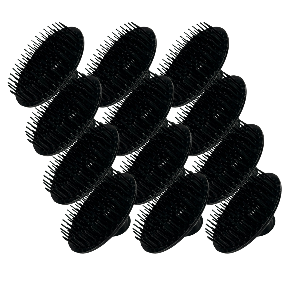 FMS Hair & Scalp Shampoo & Massage Brush Dozen Black