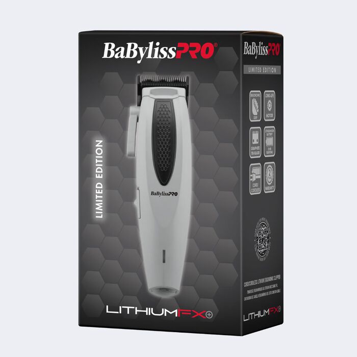 BaBylissPRO LithiumFX+ Limited Edition Mist Collection Grey Cord/Cordless Lithium Ergonomic Clipper #FX673NSGY