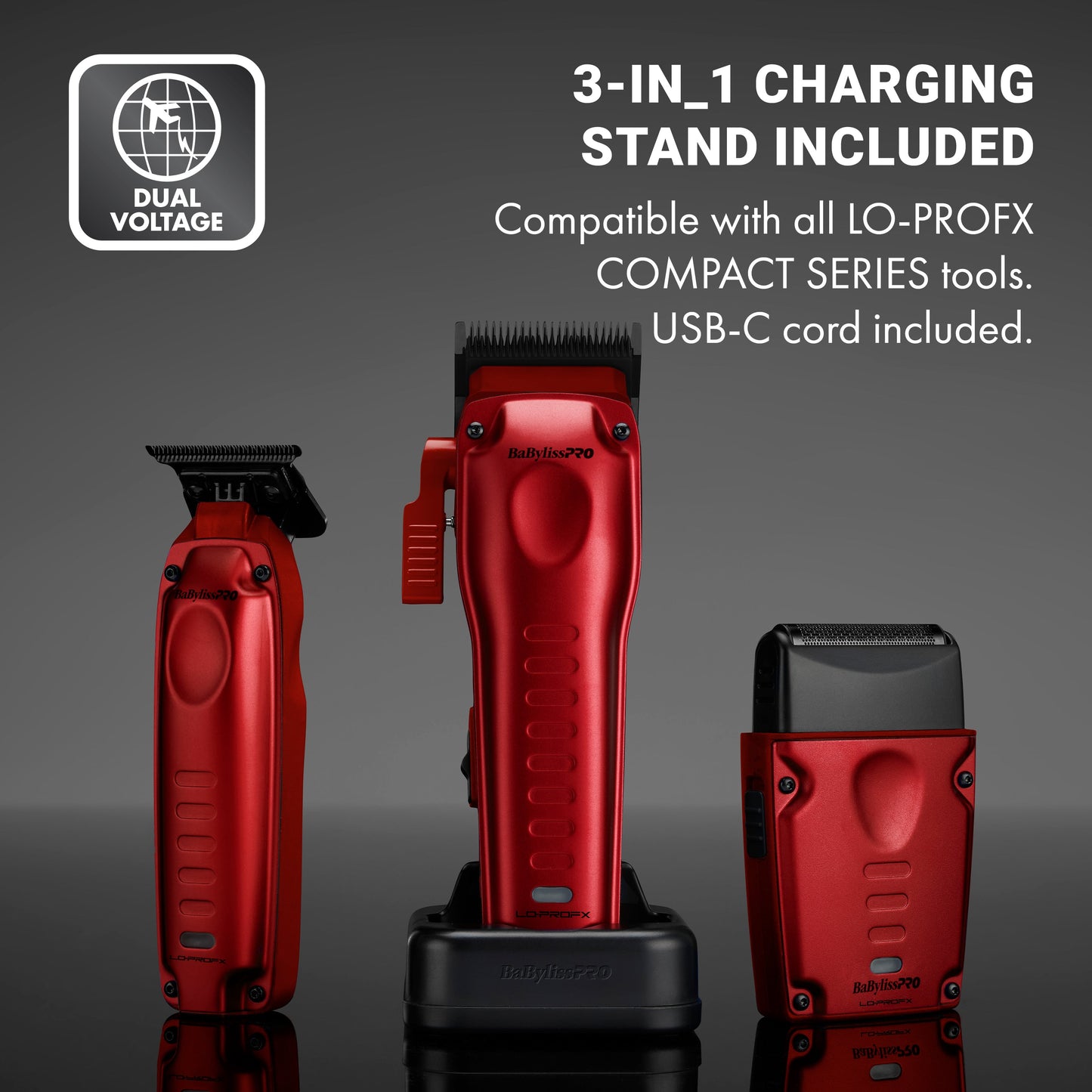 PRE ORDER NOW │ BaBylissPRO FXONE LO-PROFX High Performance Compact Clipper - Red #FX82RD