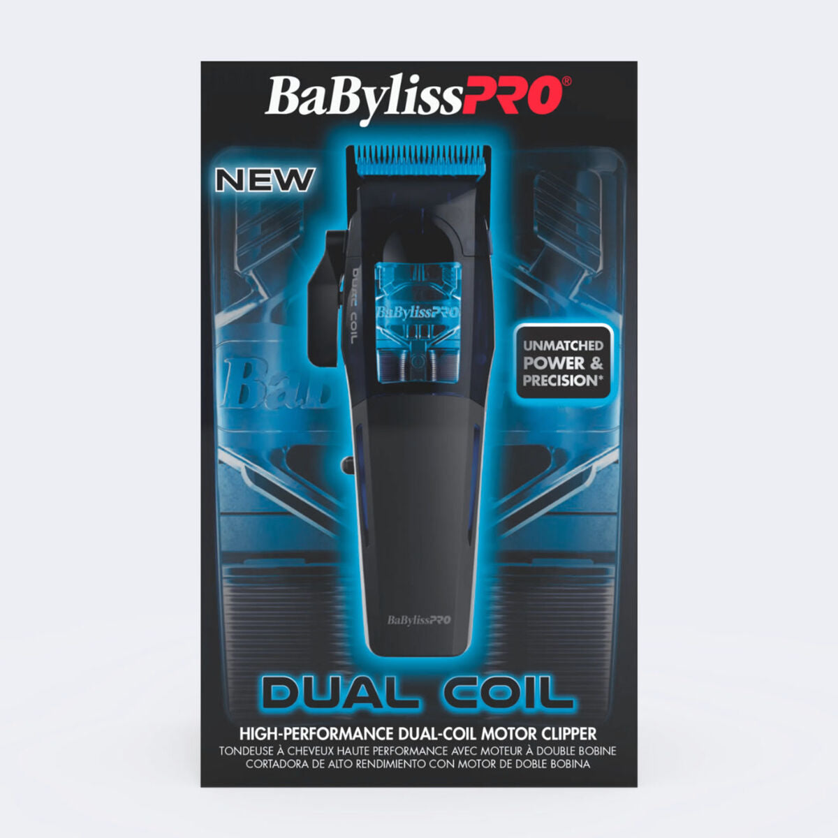 BaBylissPro hair clipper packaging on a white background