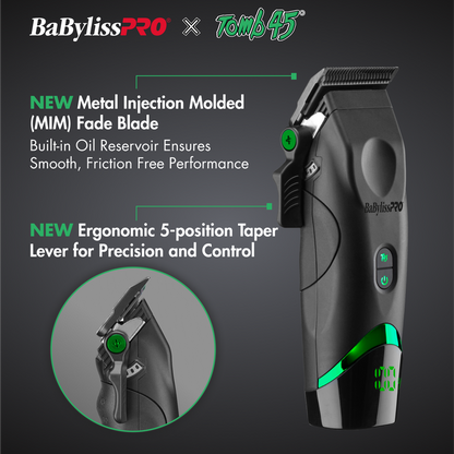BaBylissPRO X Tomb45 Wireless Charging Clipper