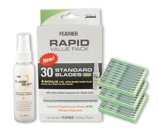 Feather Styling Razor Standard R-Type Blades Rapid Value Pack