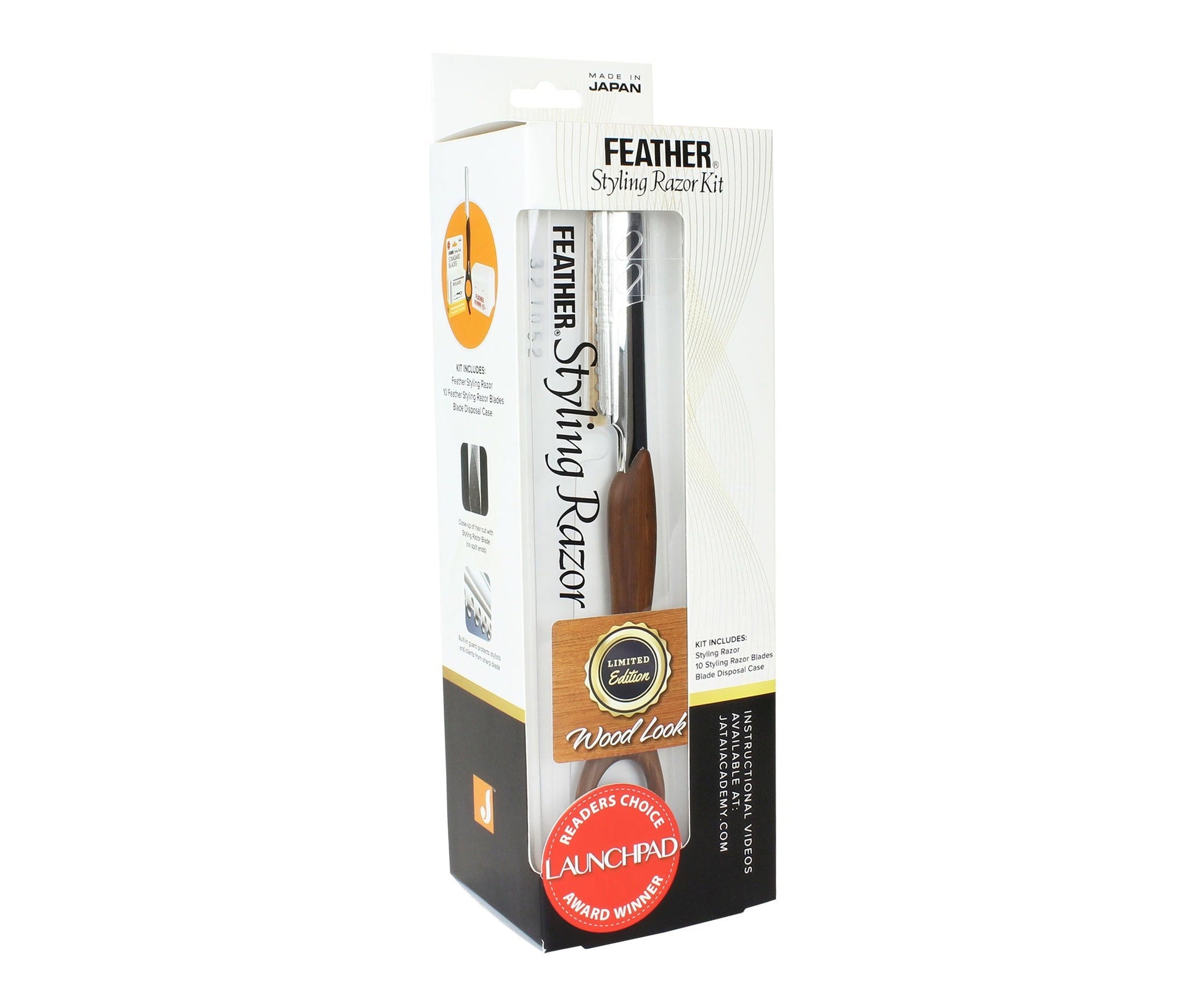 Feather Wood Look Styling Razor Kit