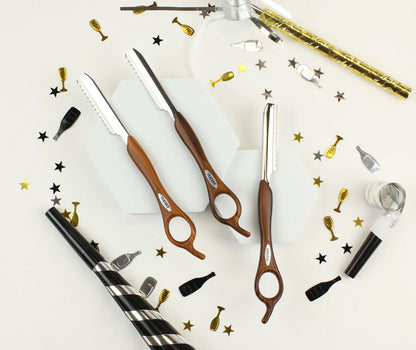 Feather Wood Look Styling Razor