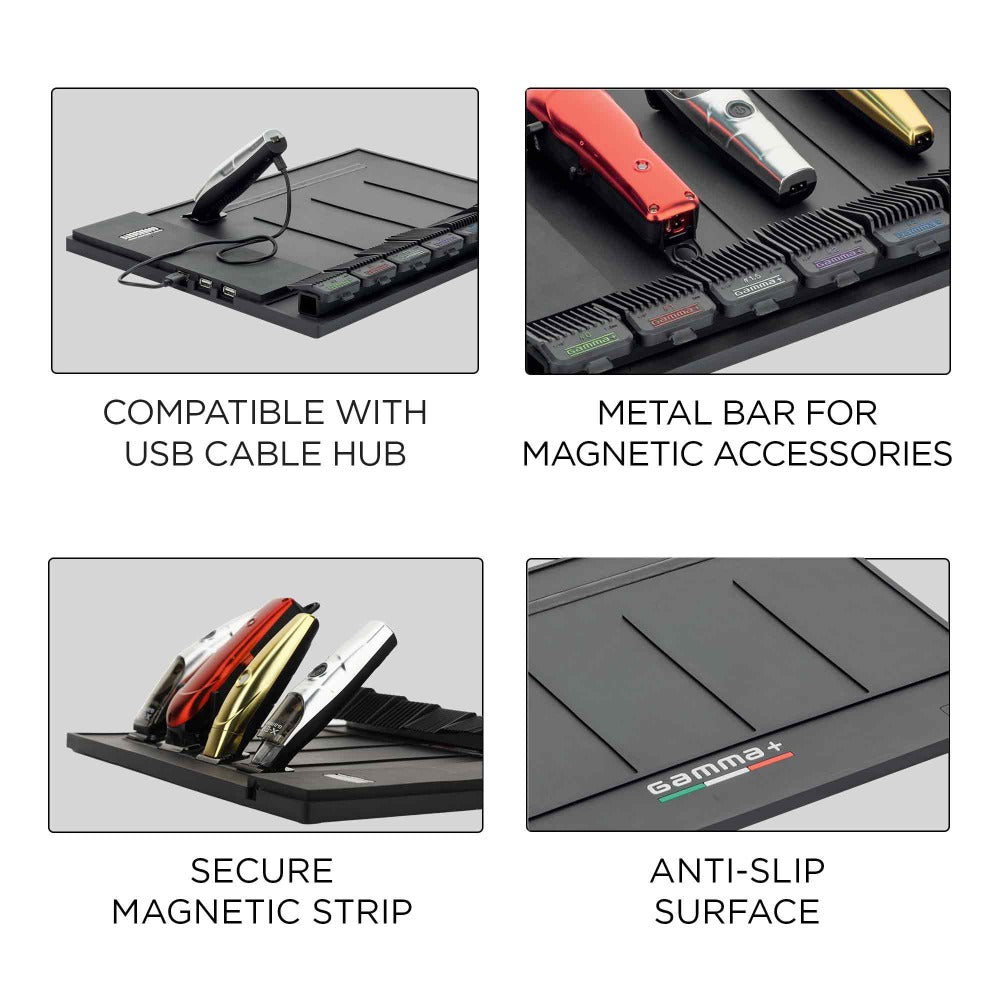 Gamma+ Magnetic Mat - Barber Mat and Station Organizer