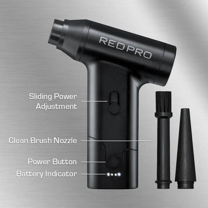 Red PRO Jet King Cordless Electric Compressed Air Duster 