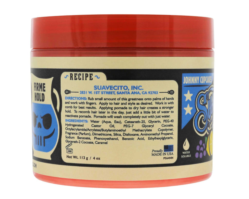 Suavecito X Johnny Cupcakes Fruit Punch Firme (Strong) Hold Pomade