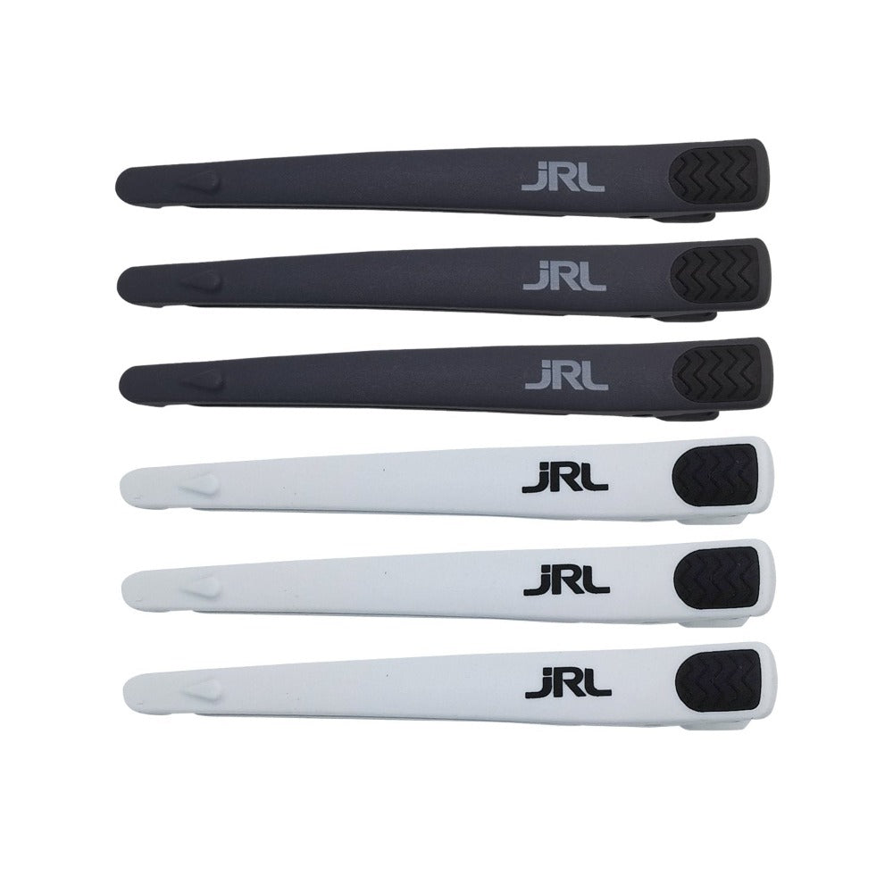 Appleton Clip JRL Professional Hair Clips - Gorilla Clips - 6 Pack Grey & White JRL ...