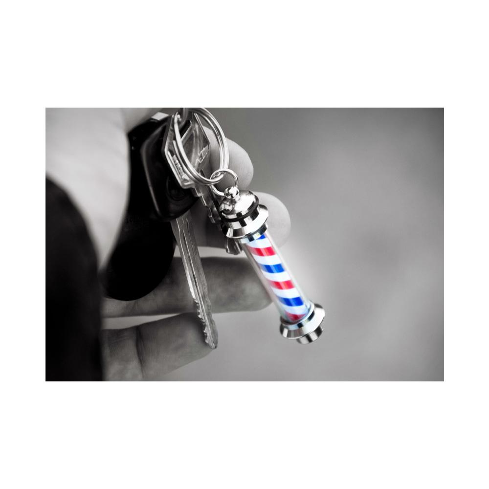 Barber Pole Light Up Necklace/Keychain