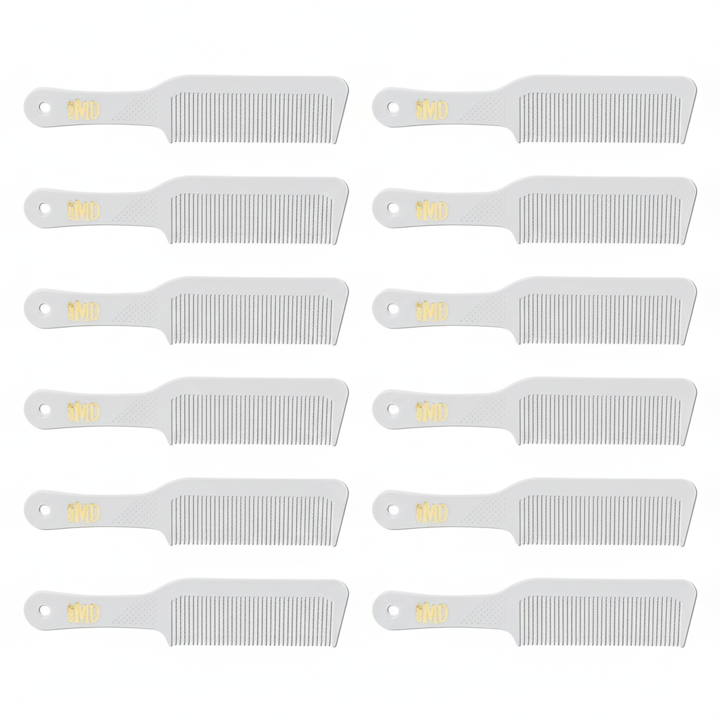 MD Flat Top Combs White Dozen