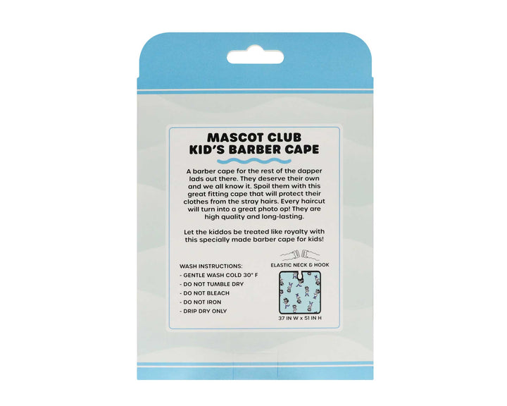 Suavecito Kid's Mascot Club Barber Cape Blue