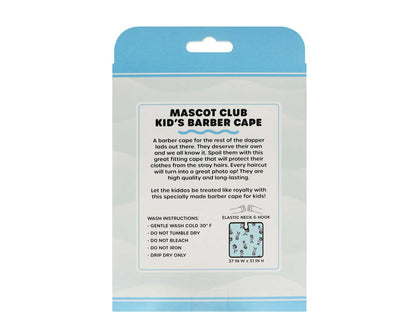 Suavecito Kid's Mascot Club Barber Cape Blue