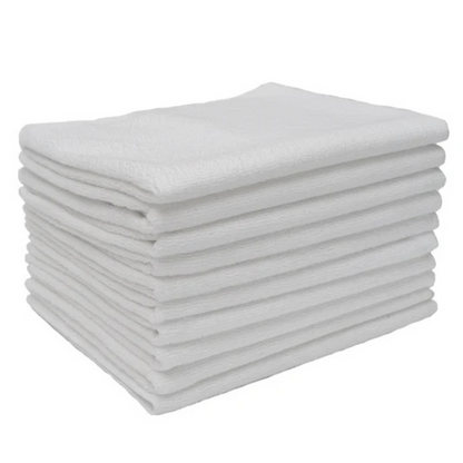 ProTex Micro4 Terry Large Towels - 80/20 Polyester/Polyamide - 16" x 28", 2.0lb/dz White