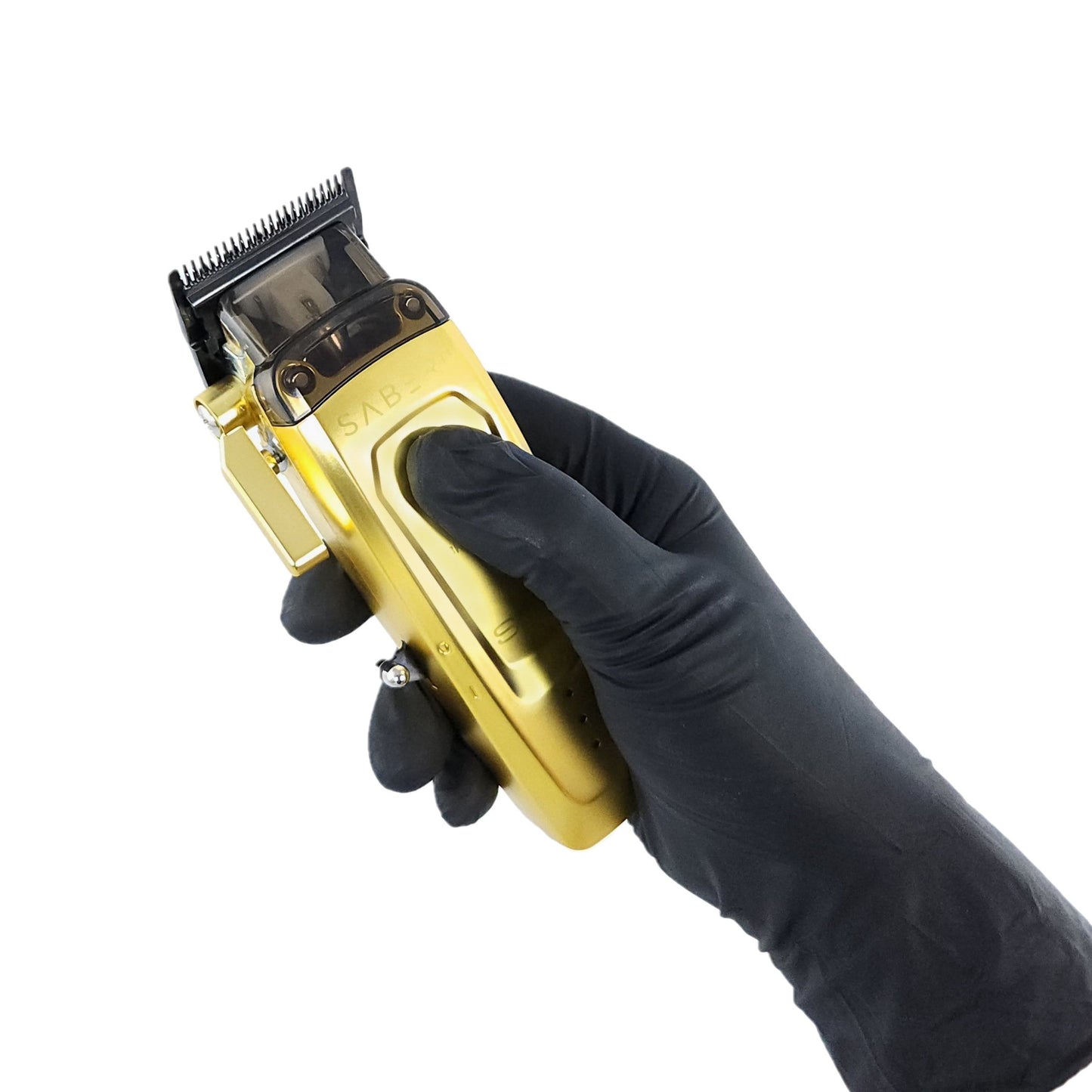 Saber 2.0 Clipper - Professional Cordless Modular Hair Clipper with High-Torque Digital Brushless Motor in Gold 