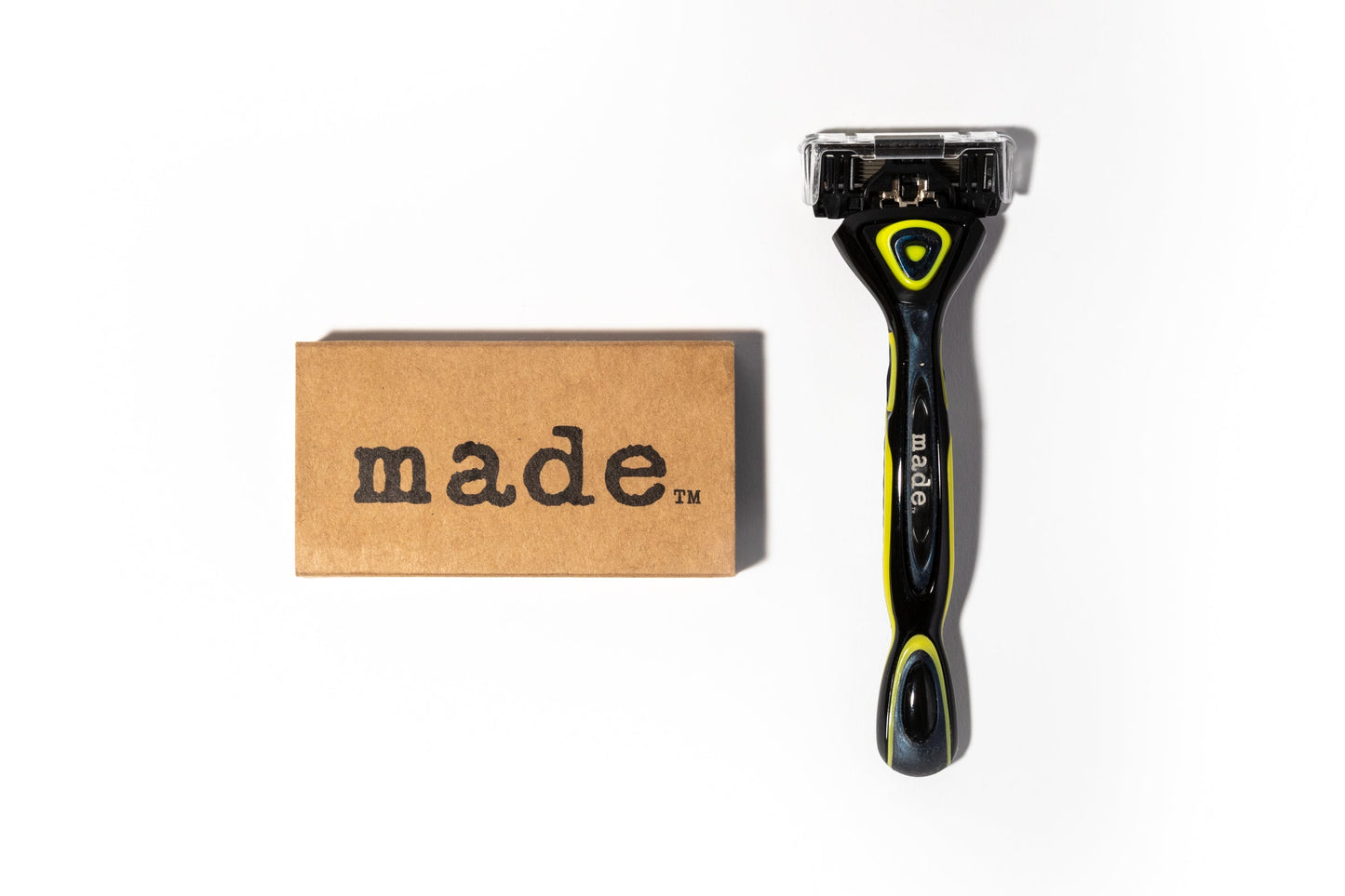 Made Our World Famous 'Made' Razor W/ 4-Pack of Blades Included