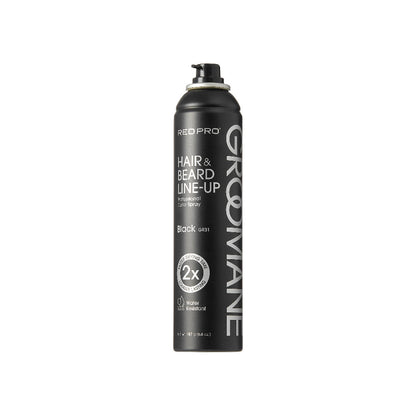 Kiss Red Pro Hair & Beard Line-Up Professional Color Spray Black