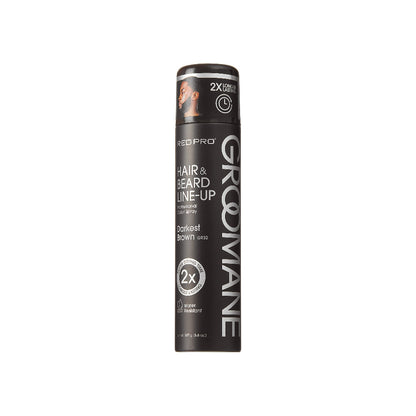Kiss Red Pro Hair & Beard Line-Up Professional Color Spray Darkest Brown