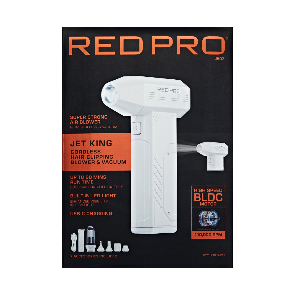 Red PRO Jet King Cordless Electric Compressed Air Duster
