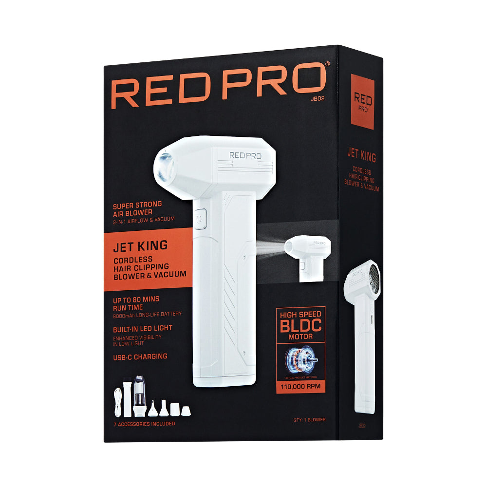 Red PRO Jet King Cordless Electric Compressed Air Duster
