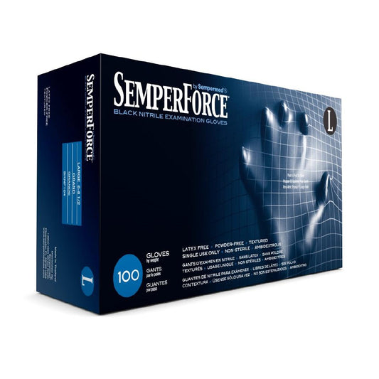 SemperForce Black Nitrile Gloves