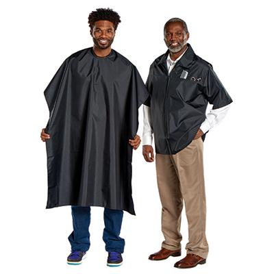 Scalpmaster Barber Jacket and Cutting Cape Set - Black