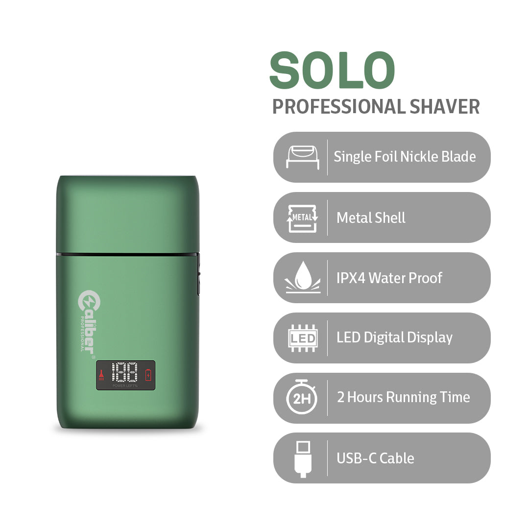 Caliber SOLO Single Foil Professional Shaver with Digital Display #413