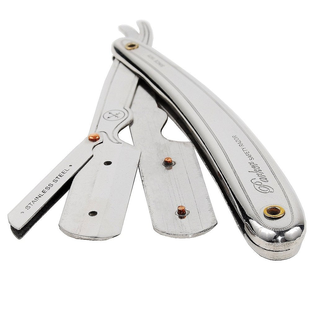 Parker Shaving Professional Barber Razor - SR1 (Silver) or SRW (White)