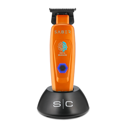 StyleCraft Saber Cordless Digital Brushless Motor Trimmer - Orange #SC421O