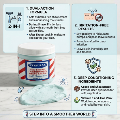 Stephan Stay Smooth Conditioning Shave Cream